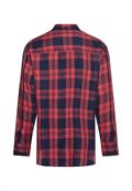 Bluse aus Lyocell- Leinenmix ink blue check