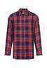 Bluse aus Lyocell- Leinenmix ink blue check