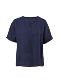 Bluse aus Lyocell-Viskose-Mix blau