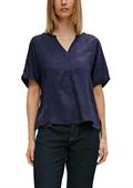 Bluse aus Lyocell-Viskose-Mix blau