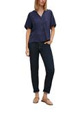 Bluse aus Lyocell-Viskose-Mix blau