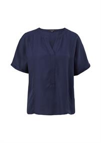 Bluse aus Lyocell-Viskose-Mix blau