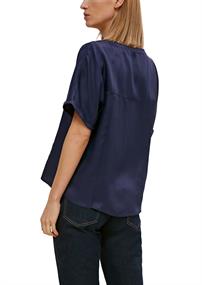 Bluse aus Lyocell-Viskose-Mix blau
