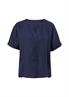 Bluse aus Lyocell-Viskose-Mix blau