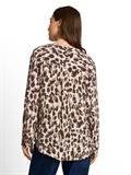 Bluse aus Viskose brown beige leo print
