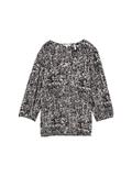 Bluse aus Viskose navy abstract dot design
