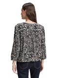 Bluse aus Viskose navy abstract dot design