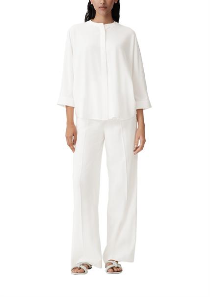 Bluse aus Viskosemix weiß
