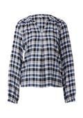 Bluse blau|mehrfarbig