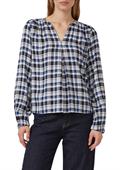 Bluse blau|mehrfarbig