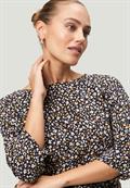 Bluse geblümt mit 3/4 Arm blackcream