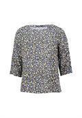 Bluse geblümt mit 3/4 Arm blackcream
