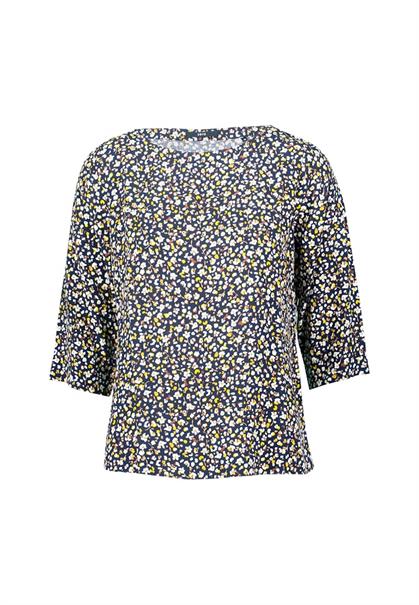 Bluse geblümt mit 3/4 Arm blackcream