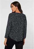 Bluse im Allover Print black