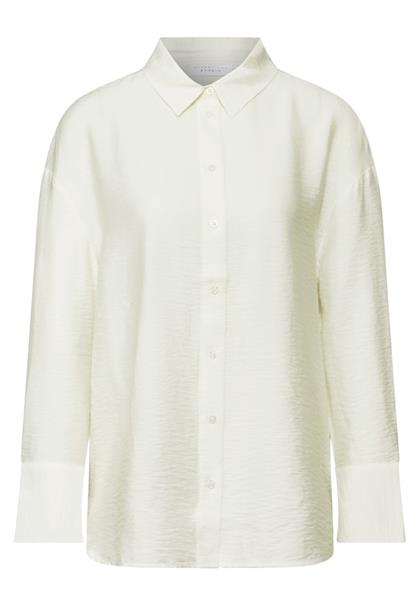 Bluse im Relaxed Fit off white