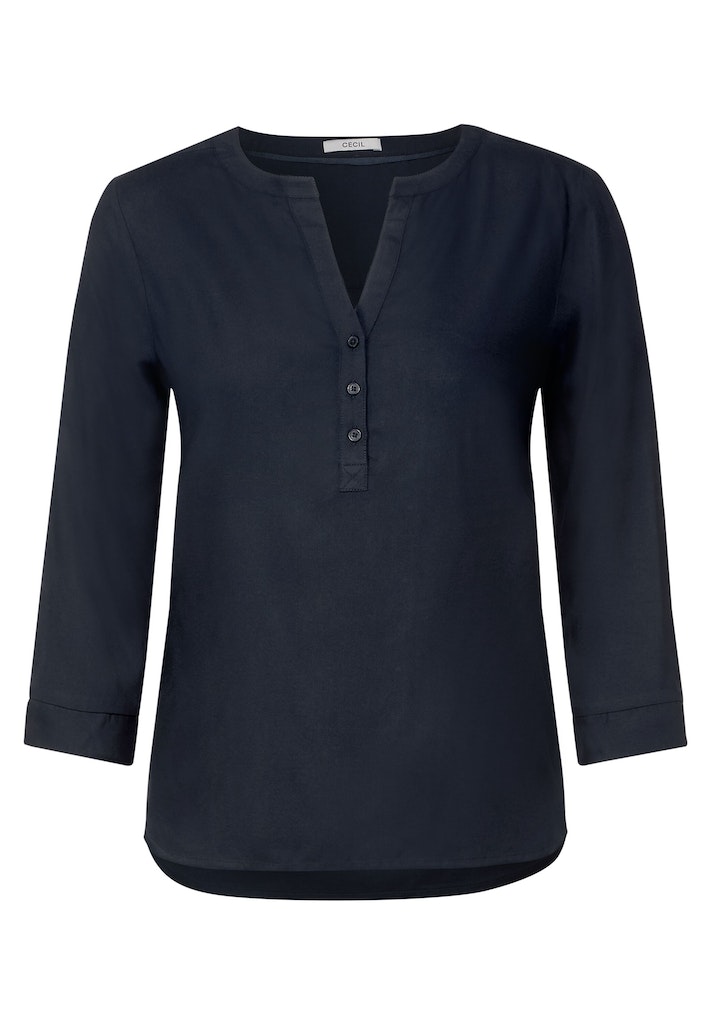 deep Damen bequem im bei online blue Cecil Tunikastyle Langarmbluse Bluse kaufen
