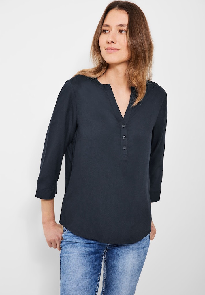 kaufen blue deep im bequem bei Langarmbluse online Bluse Cecil Damen Tunikastyle