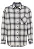 Bluse in kariertem Flanell heather grey check