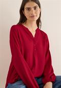 Bluse in Unifarbe beaujolais red