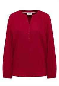 Bluse in Unifarbe beaujolais red