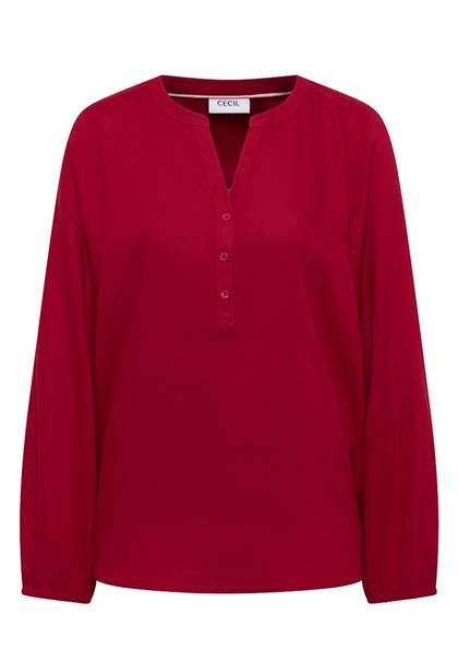 Bluse in Unifarbe beaujolais red