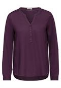 Bluse in Unifarbe beloved berry