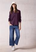 Bluse in Unifarbe beloved berry