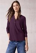 Bluse in Unifarbe beloved berry