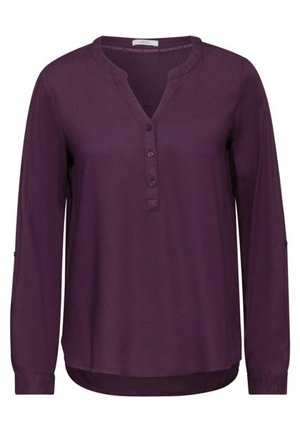 Bluse in Unifarbe beloved berry