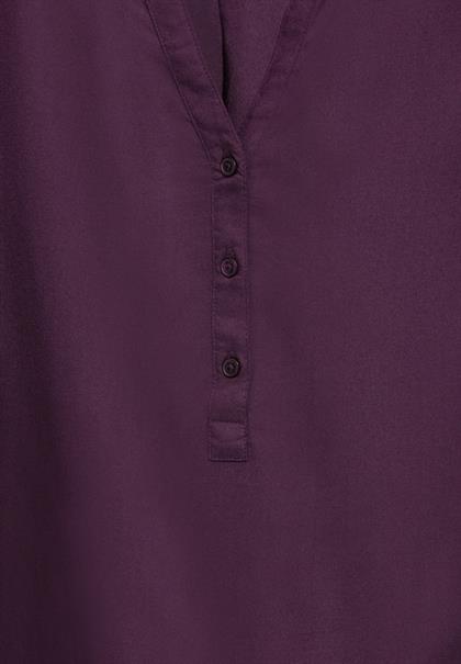 Bluse in Unifarbe beloved berry
