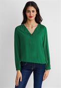 Bluse in Unifarbe brisk green