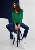 Bluse in Unifarbe brisk green
