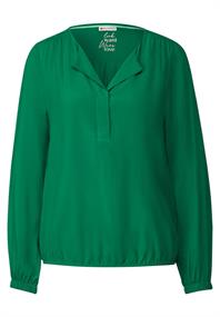 Bluse in Unifarbe brisk green