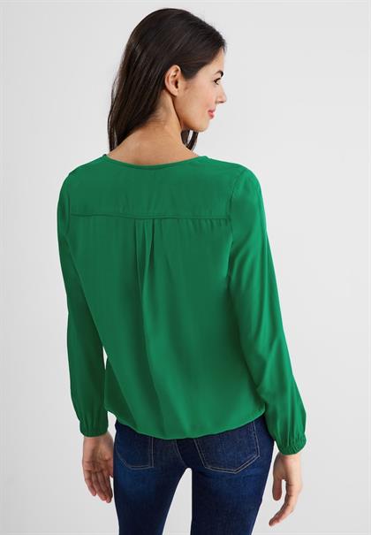 Bluse in Unifarbe brisk green