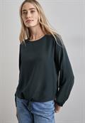 Bluse in Unifarbe cool vintage green
