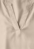 Bluse in Unifarbe cotton beige