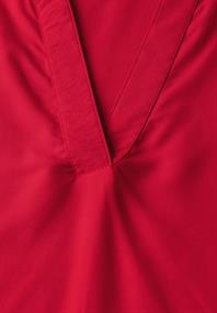 Bluse in Unifarbe glory red