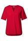 Bluse in Unifarbe glory red