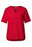 Bluse in Unifarbe glory red