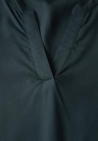 Bluse in Unifarbe hunter green