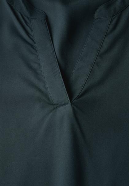 Bluse in Unifarbe hunter green