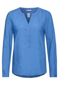 Bluse in Unifarbe marina blue