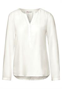 Bluse in Unifarbe off white