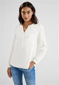 Bluse in Unifarbe off white