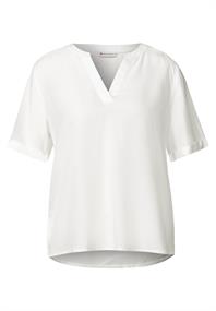 Bluse in Unifarbe off white