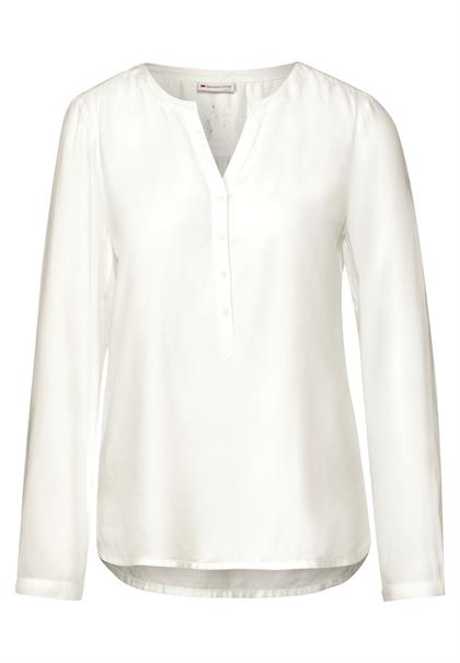 Bluse in Unifarbe off white