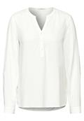 Bluse in Unifarbe vanilla white
