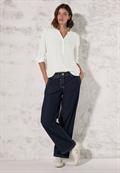 Bluse in Unifarbe vanilla white