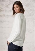 Bluse in Unifarbe vanilla white