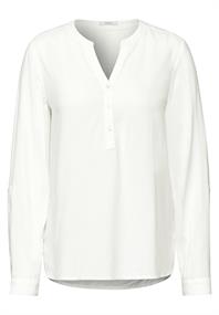 Bluse in Unifarbe vanilla white